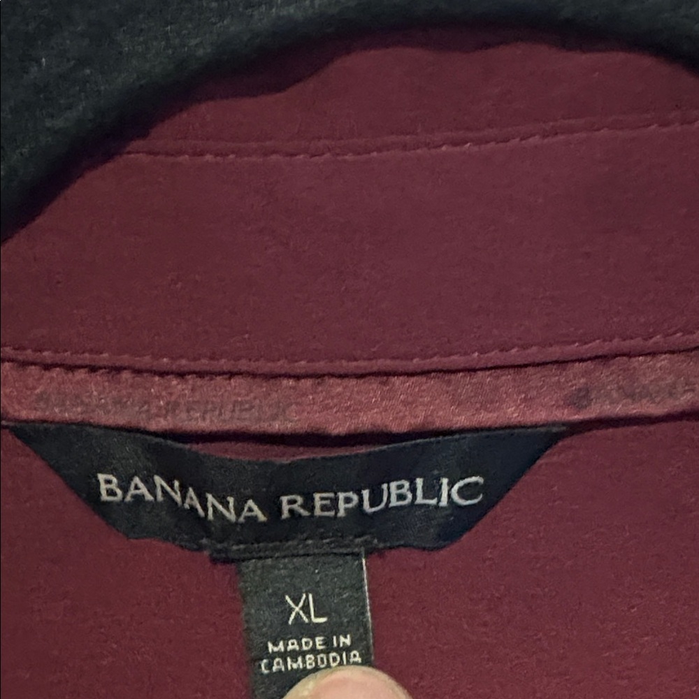 Banana Republic Deep Red Blouse XL